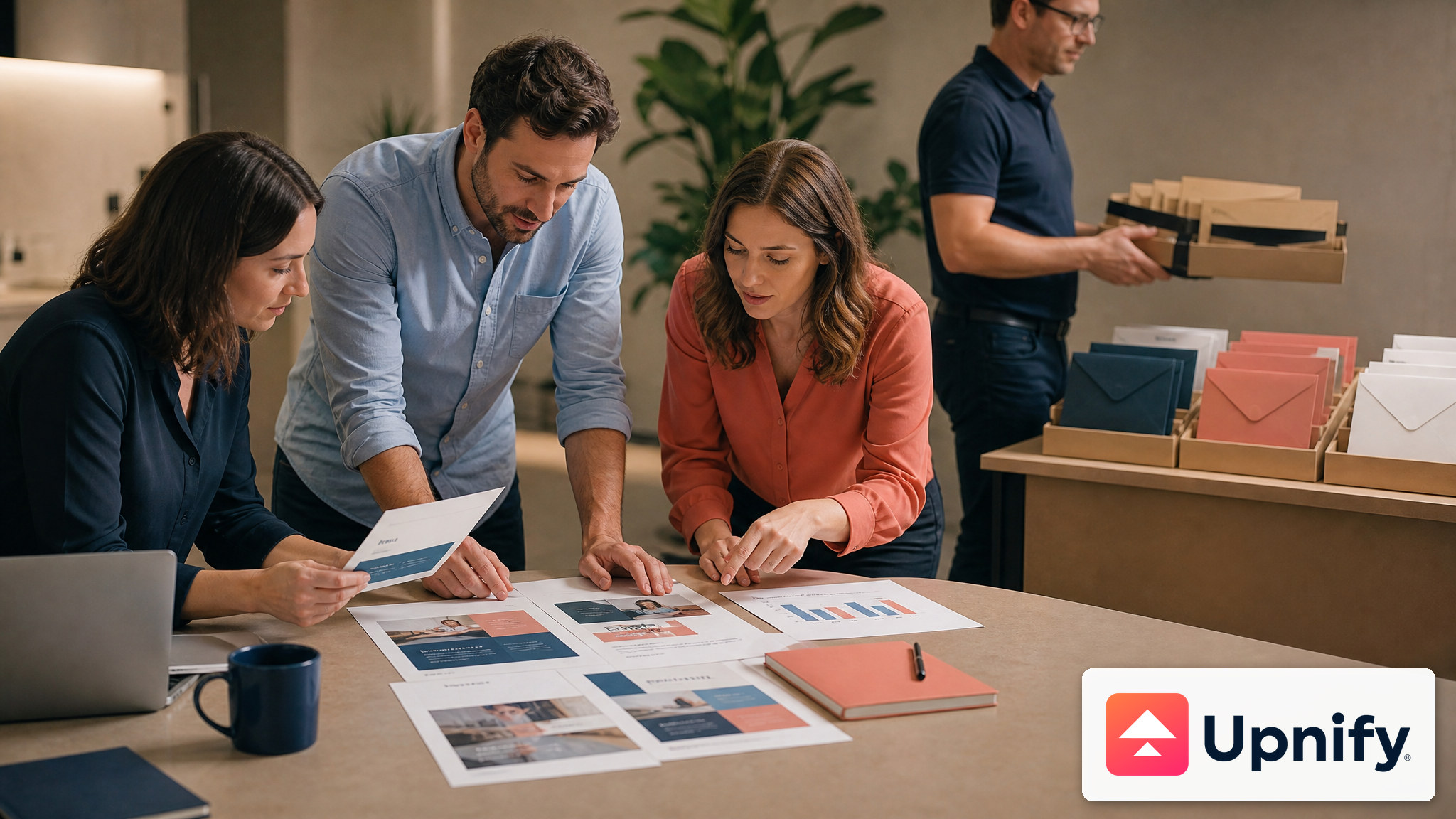A team organizes an email campaign for a segmented group of customers