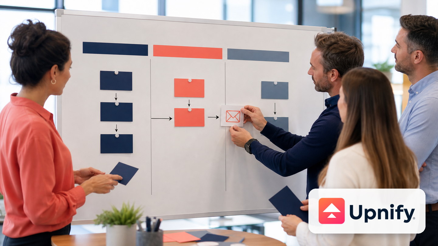 Equipe comercial organiza uma comunicação automática associada a uma fase