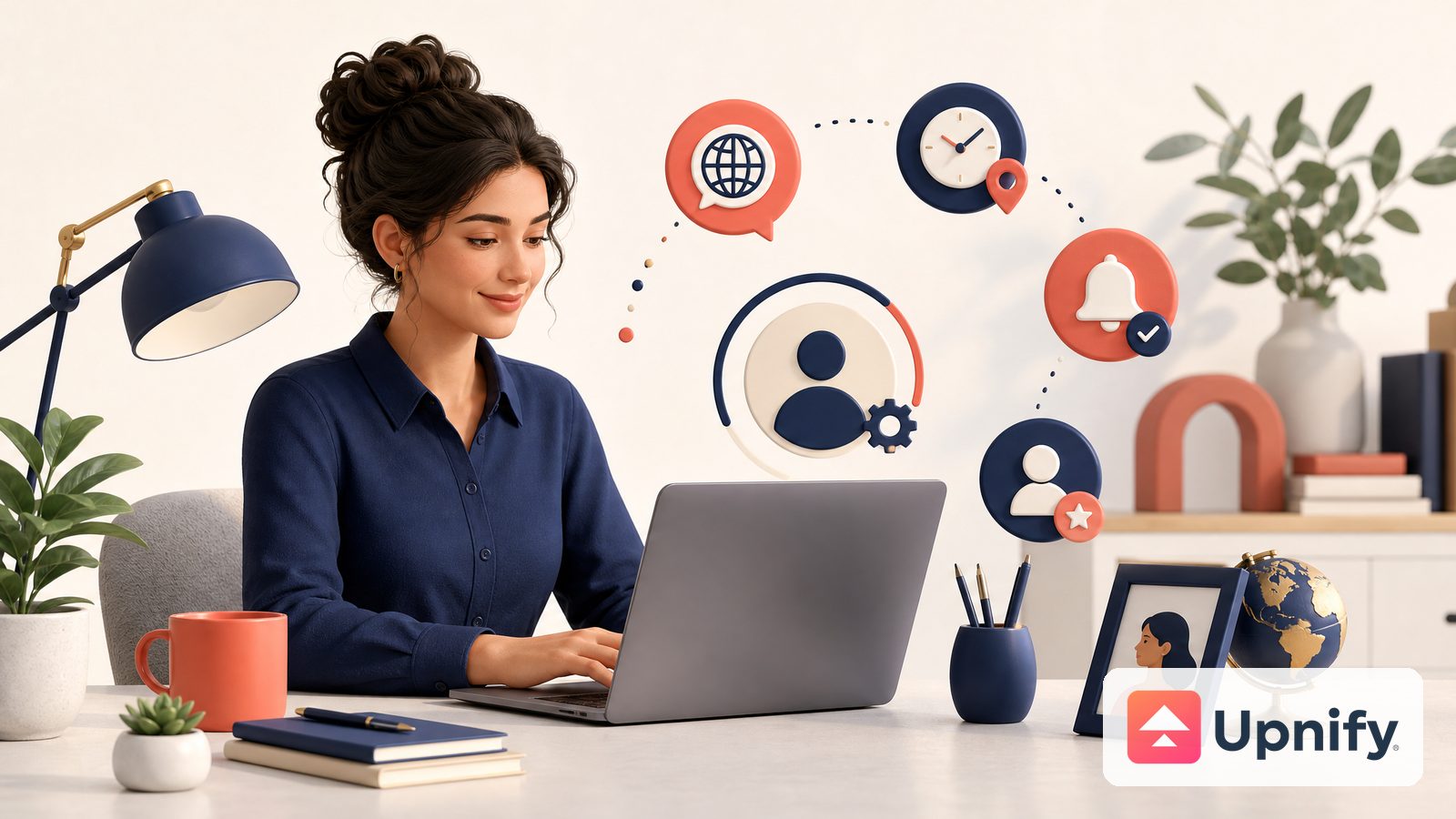 Person reviewing profile and account preferences on a computer