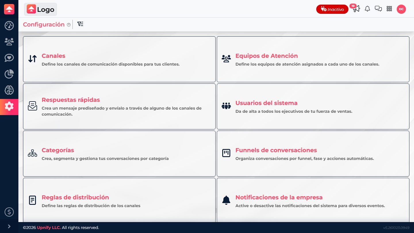 Connect \u2014 atenda conversas em equipe en Upnify Suite