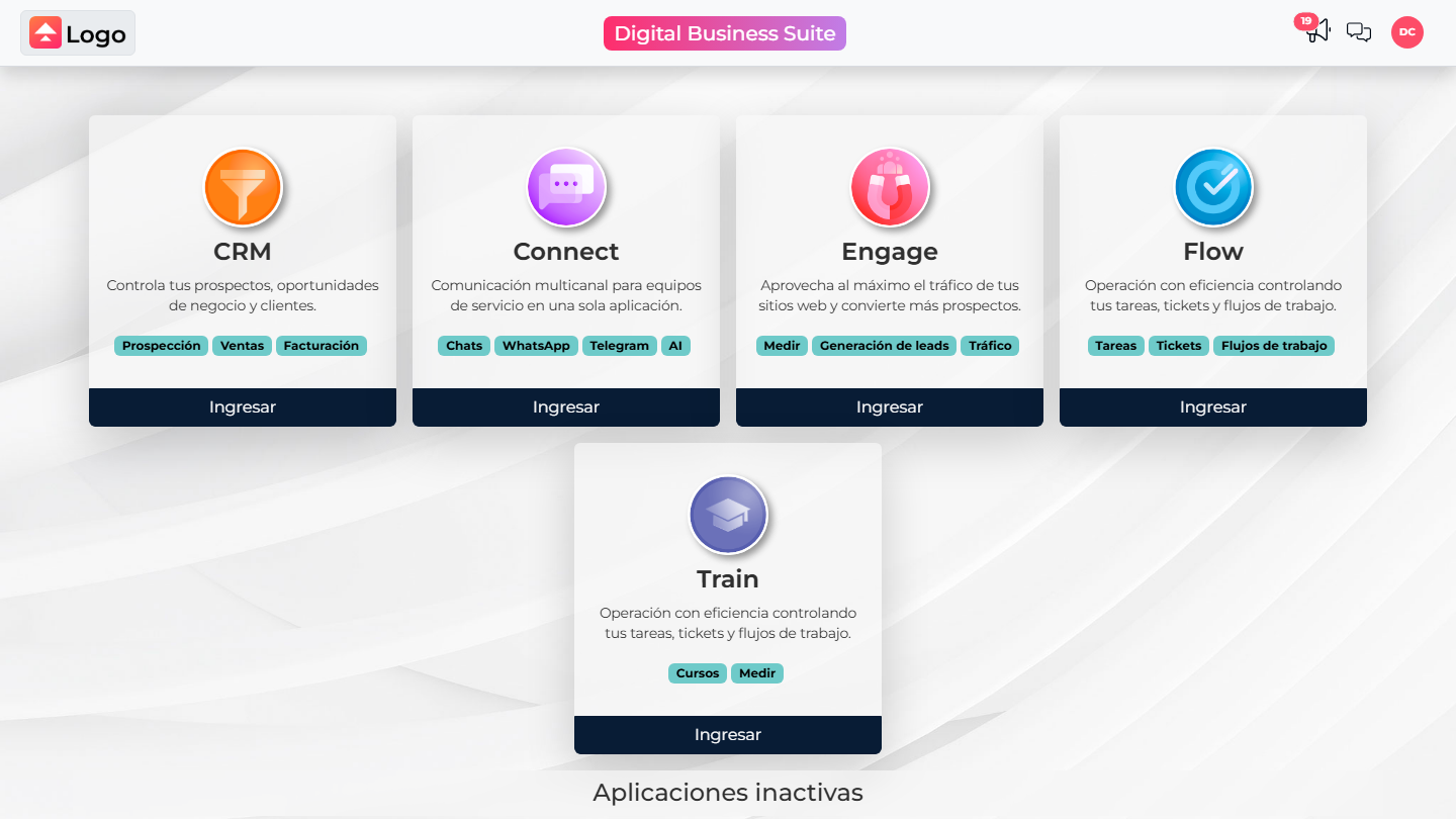 Lançador de aplicativos da Upnify Suite