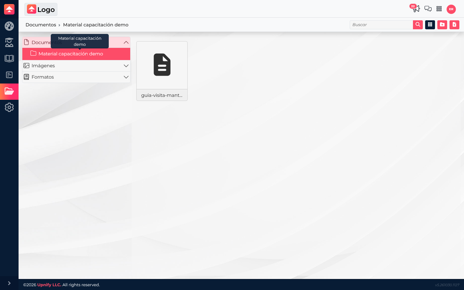 Train library in a training documents folder with an available resource.