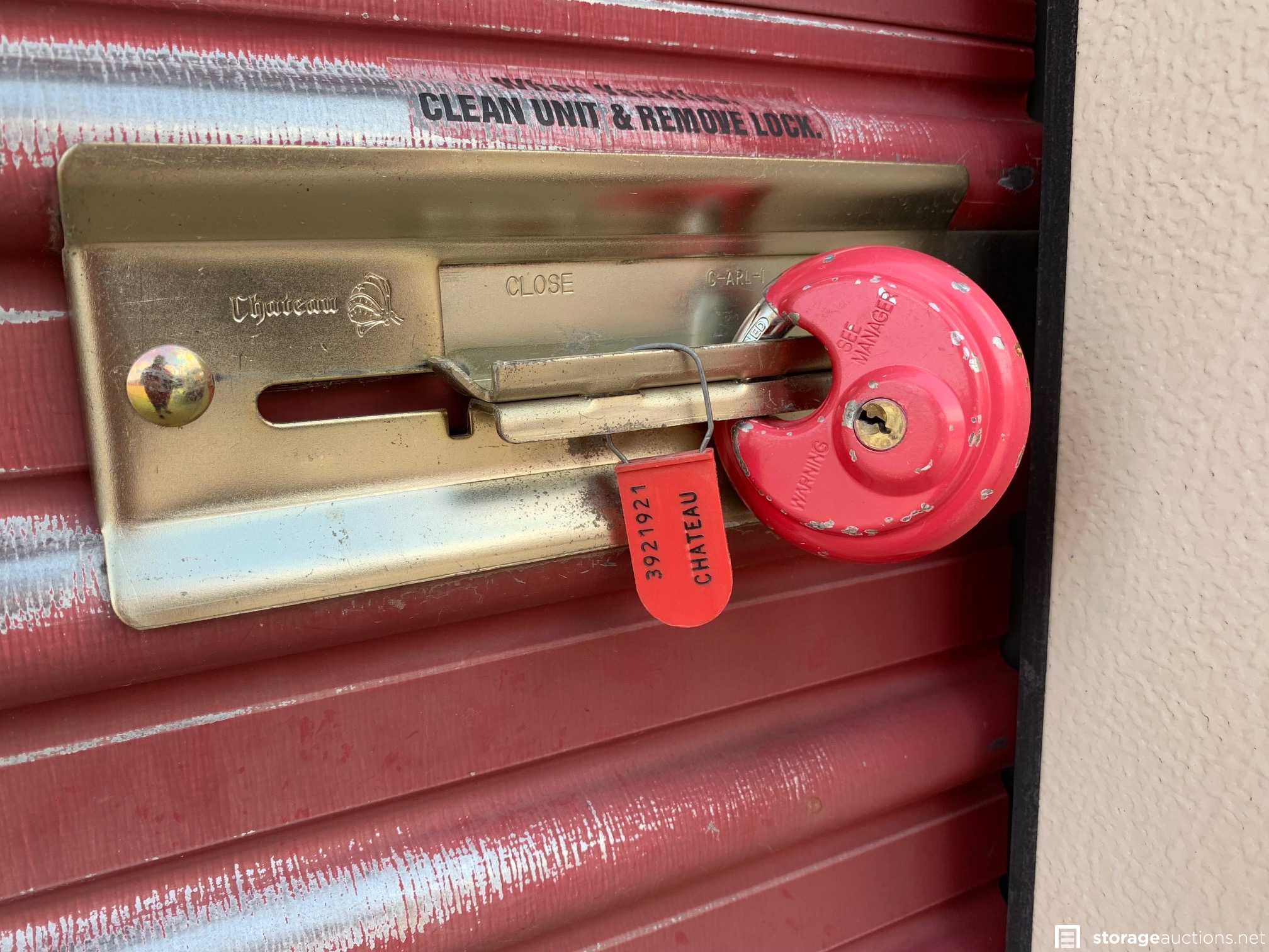 Storage auction 20161 at Big Red Self Storage Maximum