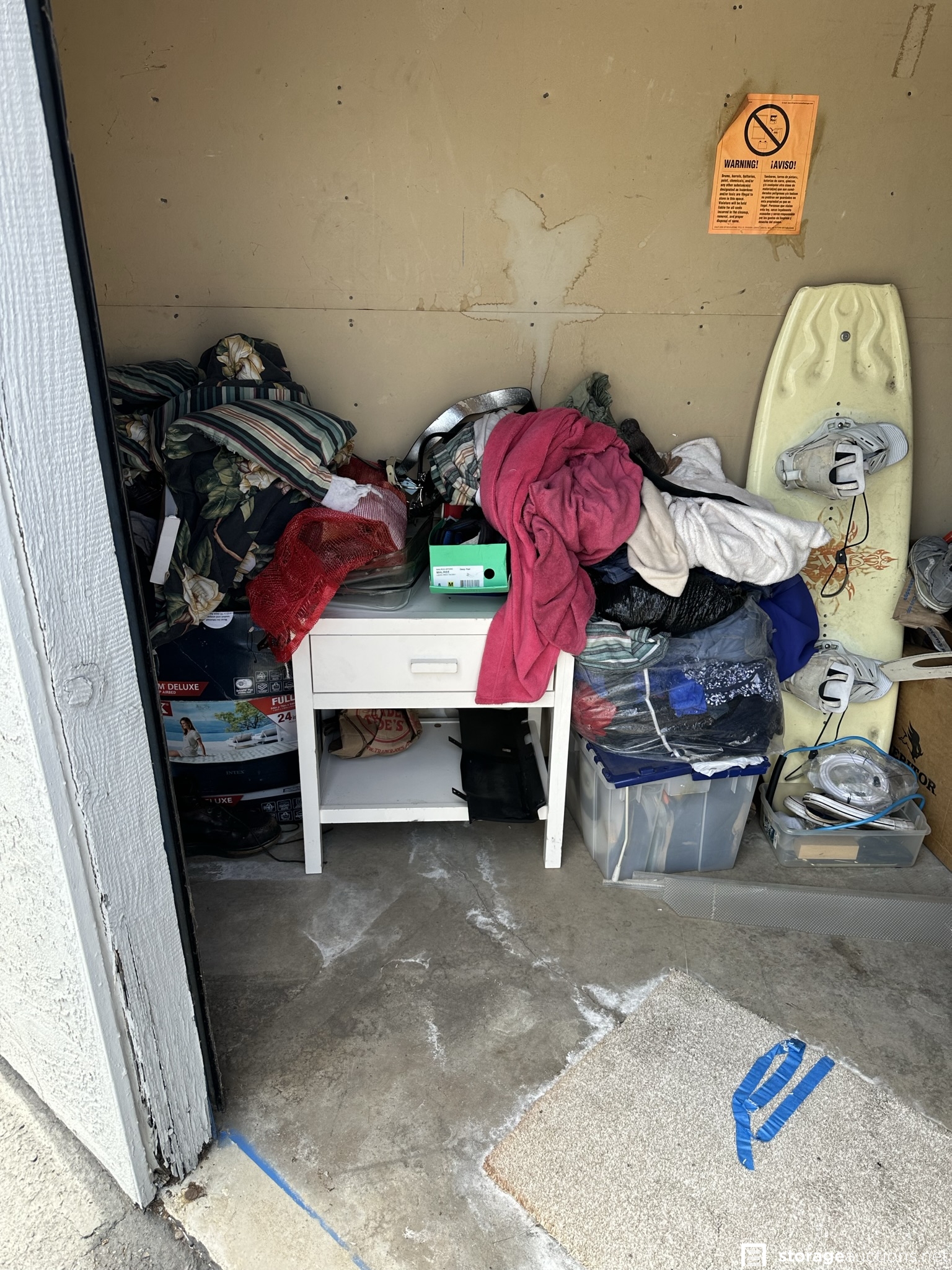 Storage auction 31661 at AAmerican Self Storage El Cajon