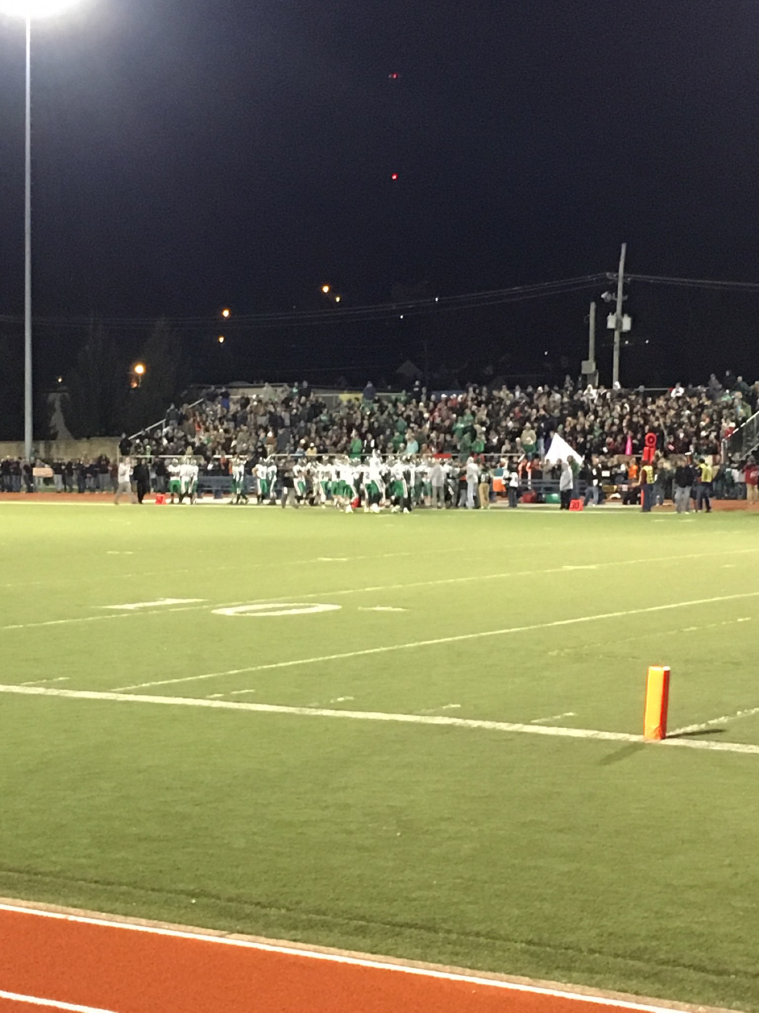 The Fort Frye Cadets defeat the Barnesville Shamrocks 40 to 19