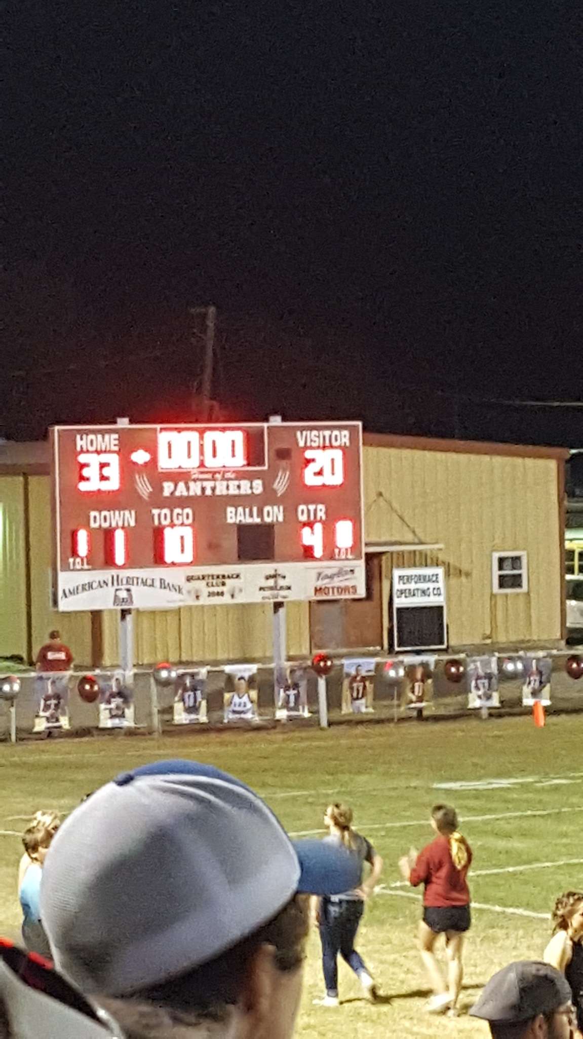 The Barnsdall Panthers defeat the Woodland Cougars 33 to 20 ScoreStream