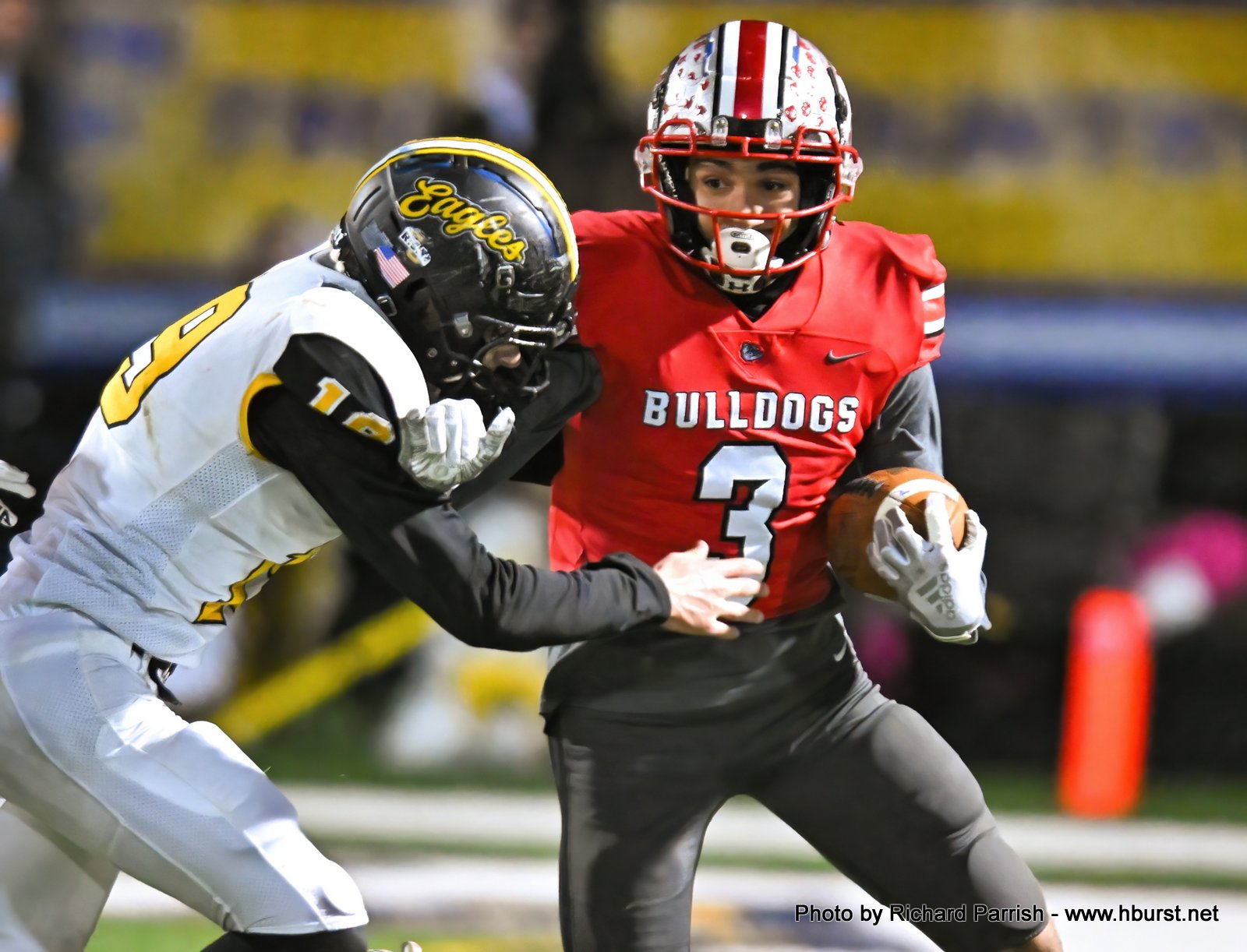 The Columbus Grove Bulldogs defeat the Colonel Crawford Eagles 14 to 7