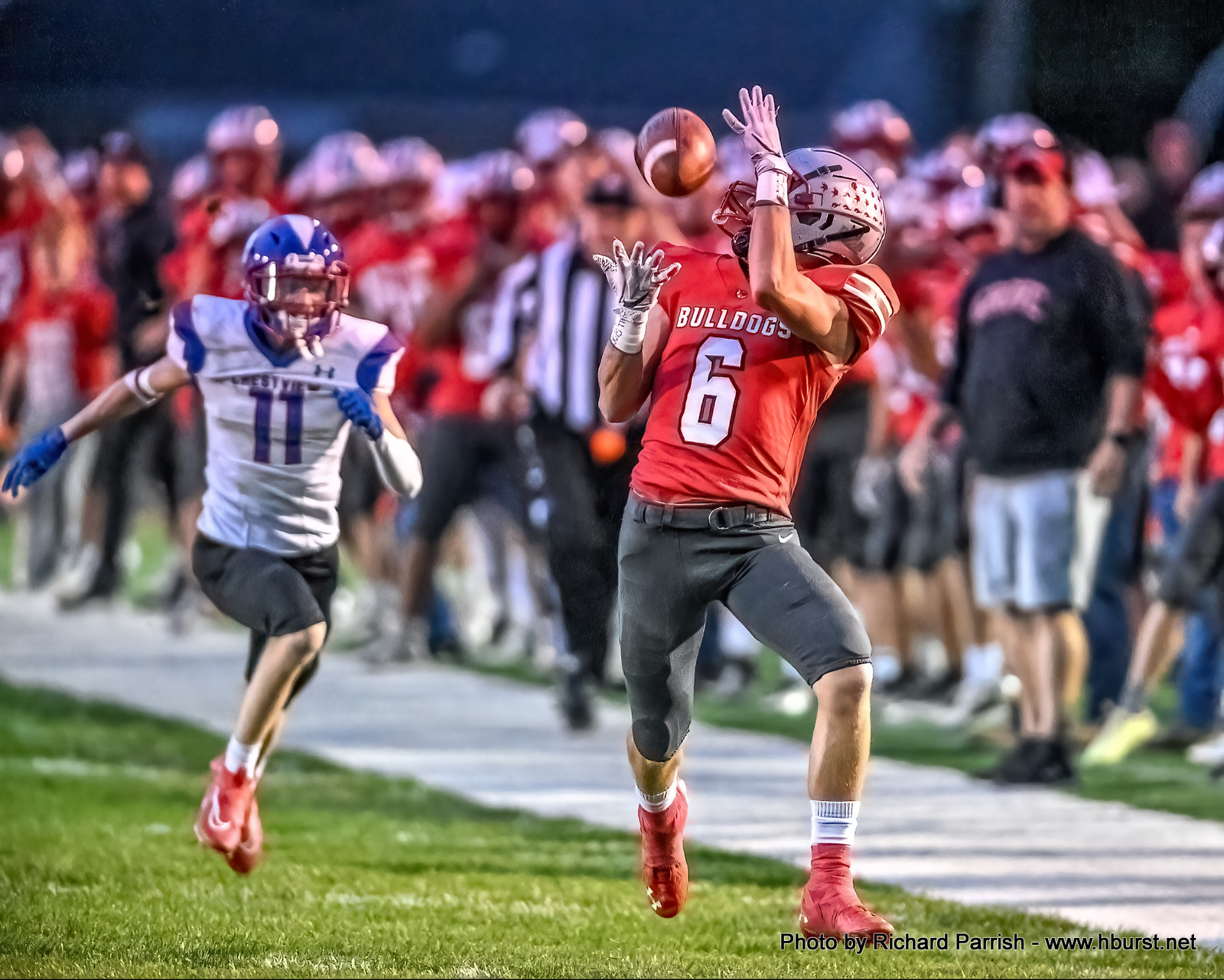 The Columbus Grove Bulldogs defeat the Crestview Knights 37 to 0