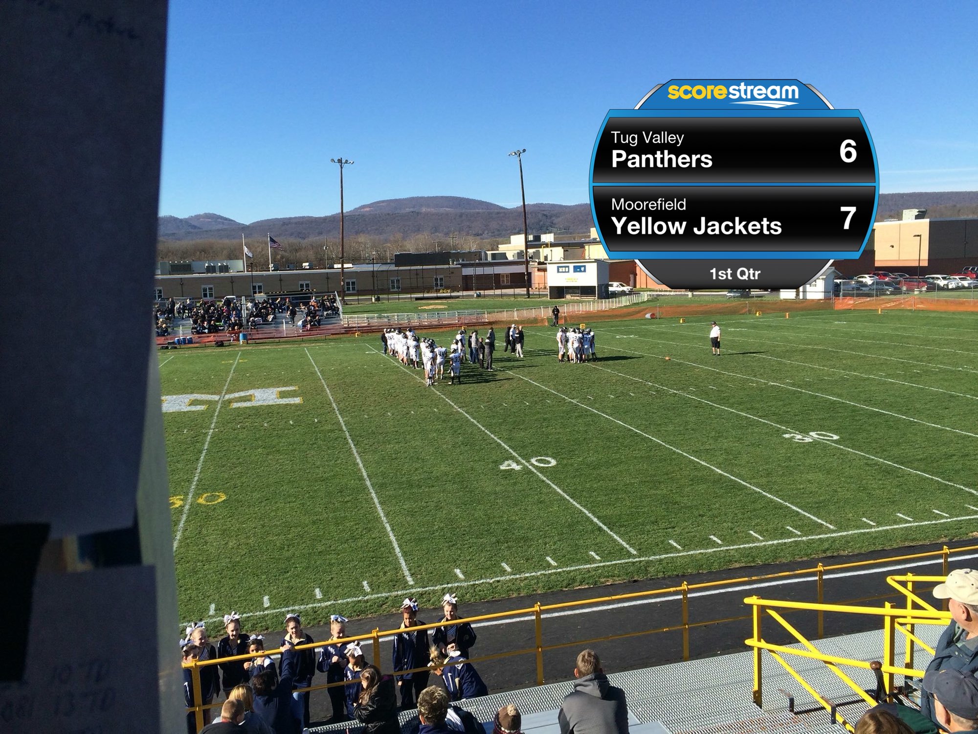 The Moorefield Yellow Jackets defeat the Tug Valley Panthers 55 to 28