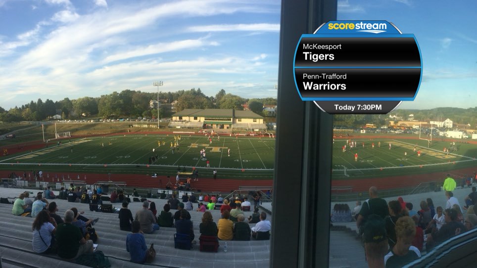 The PennTrafford Warriors defeat the McKeesport Tigers 21 to 7