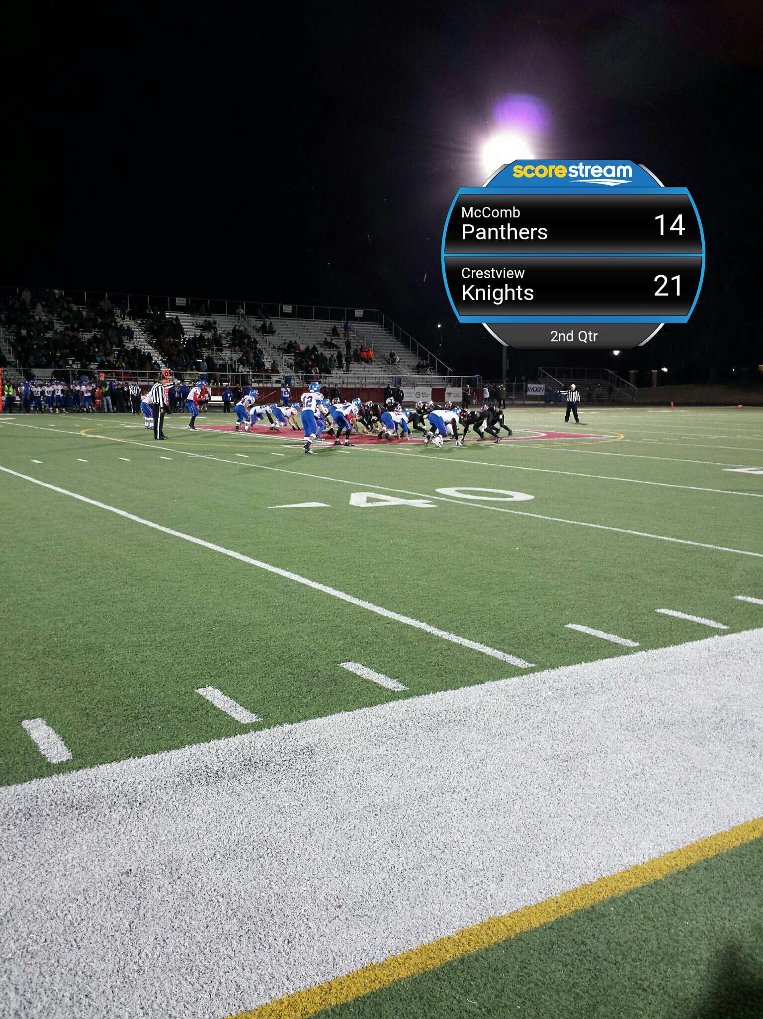 The Panthers defeat the Crestview Knights 35 to 28 ScoreStream