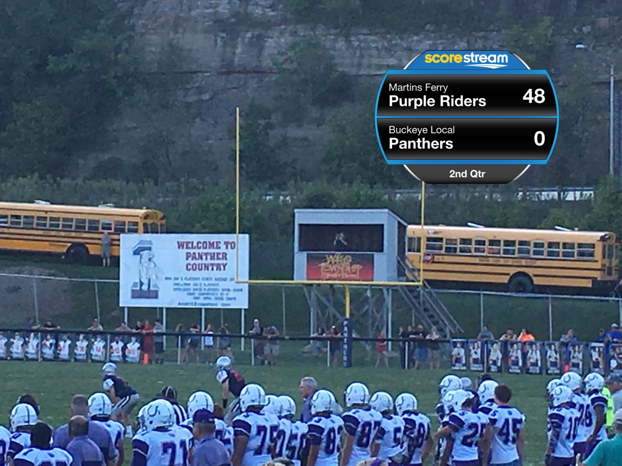 The Martins Ferry Purple Riders defeat the Buckeye Local Panthers 74 to