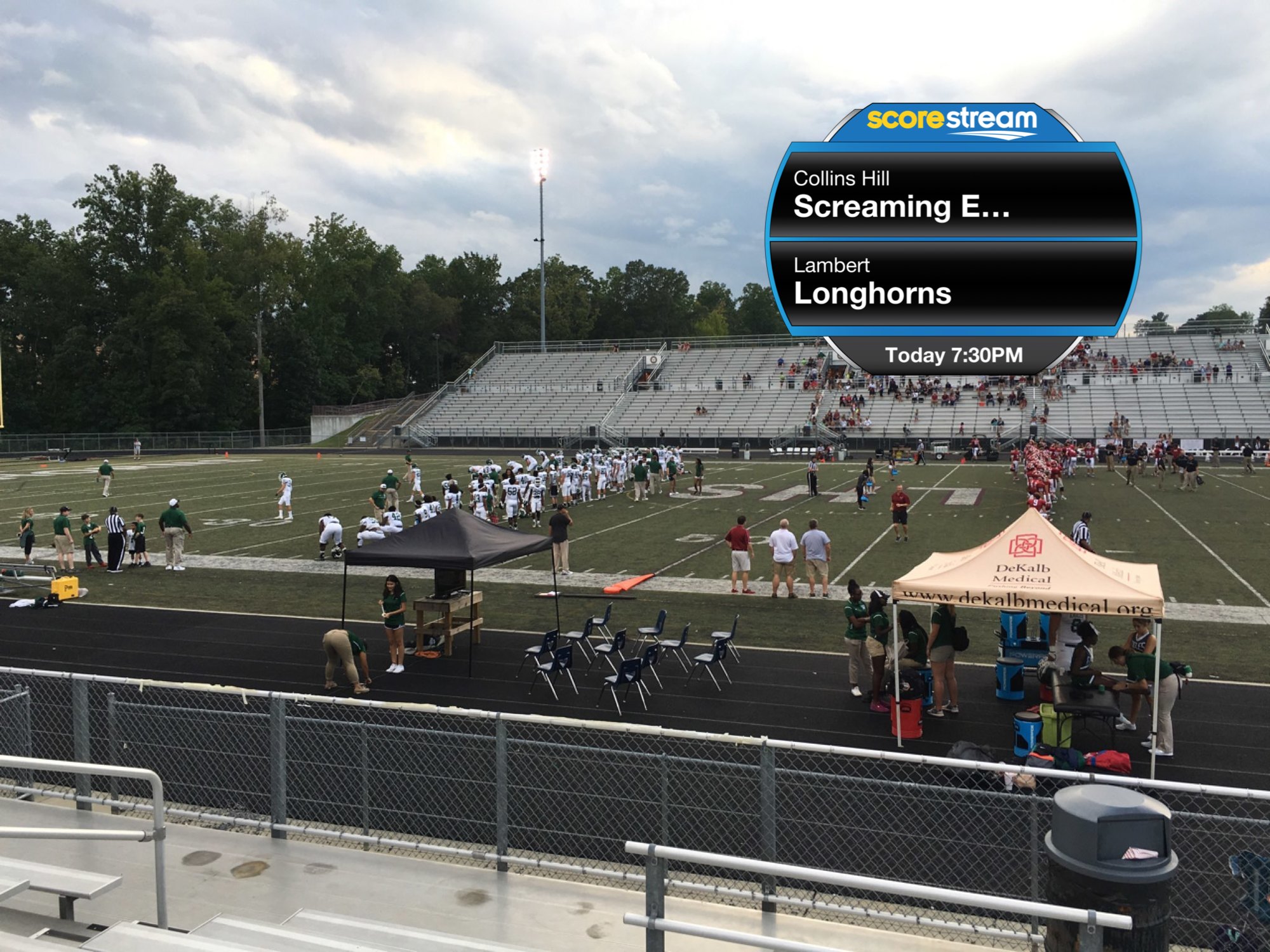 The Lambert Longhorns defeat the Collins Hill Screaming Eagles 26 to 16