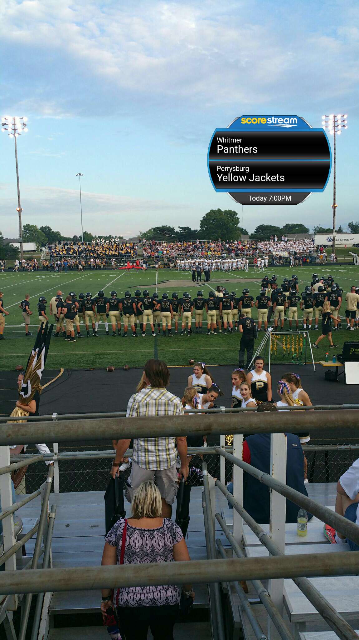 The Whitmer Panthers defeat the Perrysburg Yellow Jackets 52 to 24