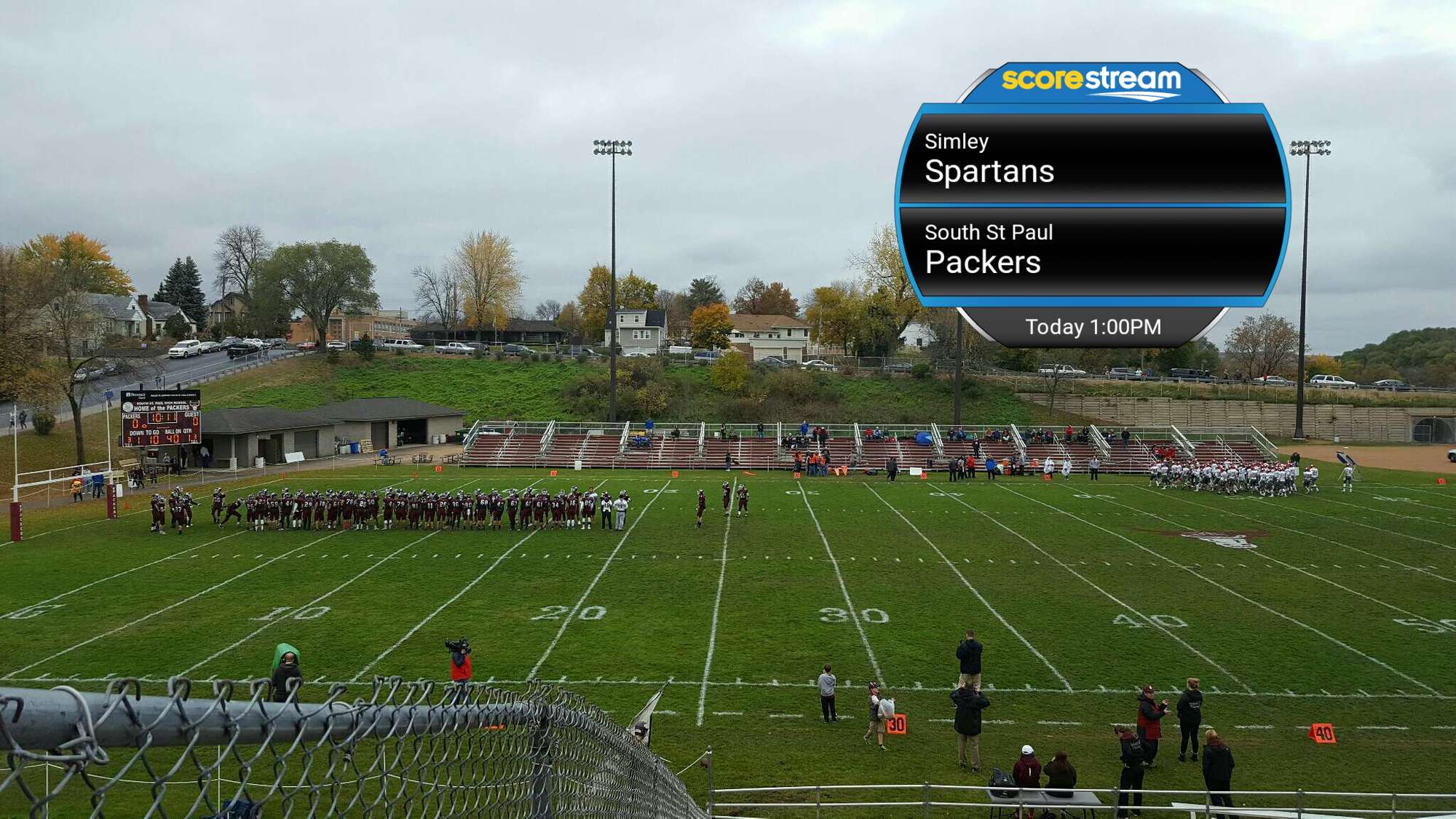 The South St Paul Packers defeat the Simley Spartans 31 to 7 ScoreStream
