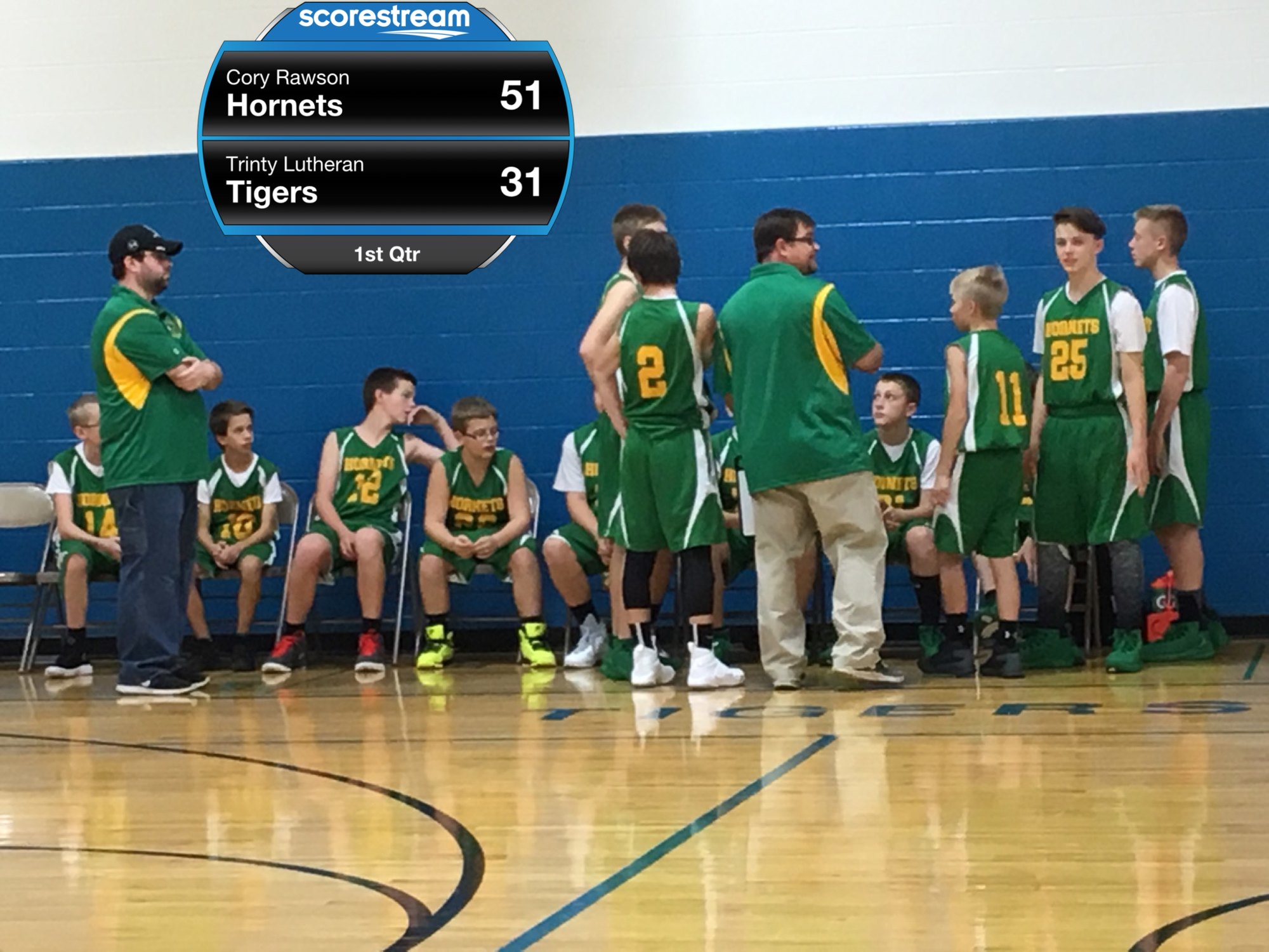 The Cory Rawson defeat the Trinty Lutheran Tigers 51 to 31