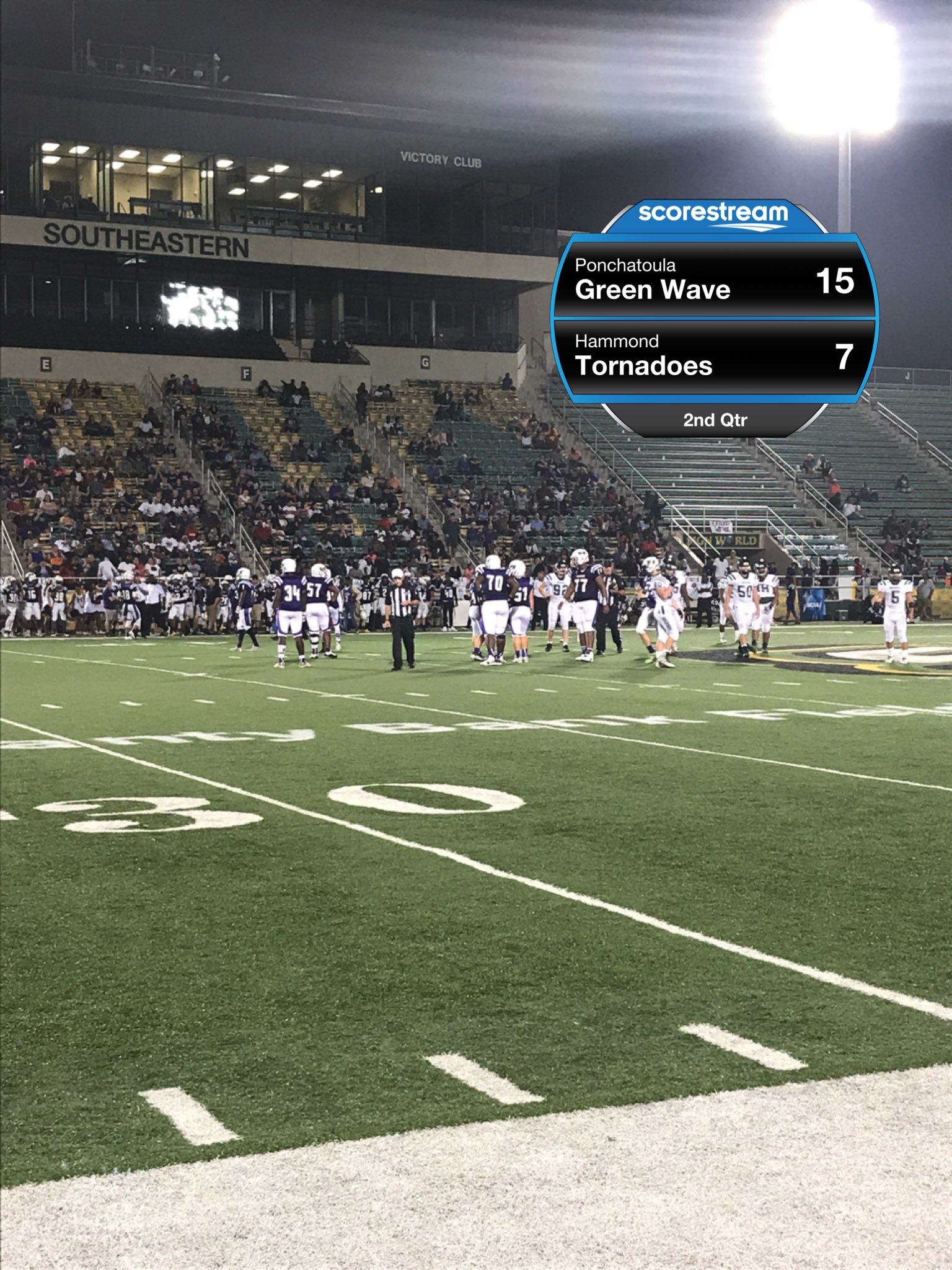 The Hammond Tornadoes defeat the Ponchatoula Green Wave 34 to 15 ScoreStream