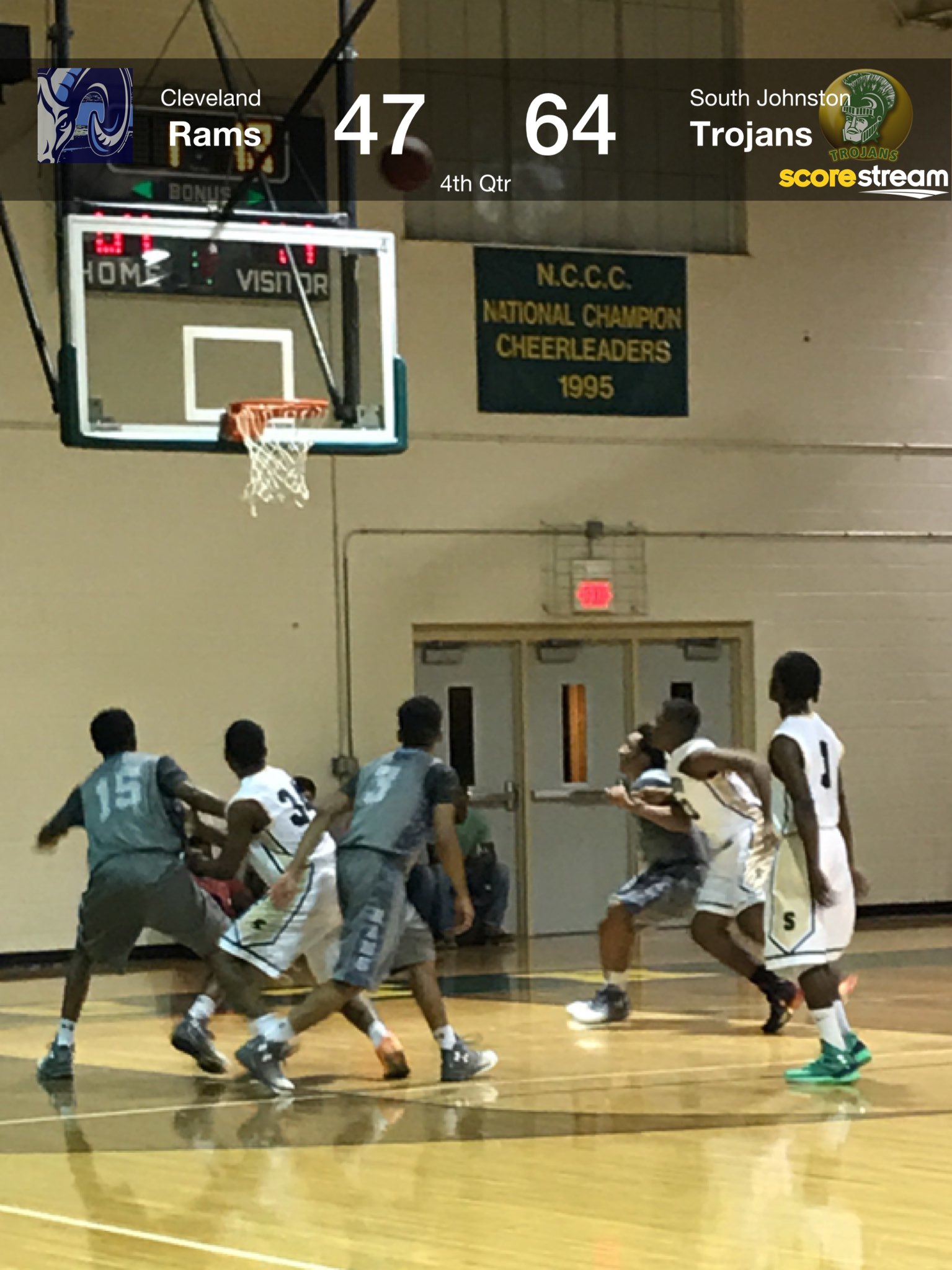 The South Johnston Trojans defeat the Cleveland Rams 68 to 48 ScoreStream