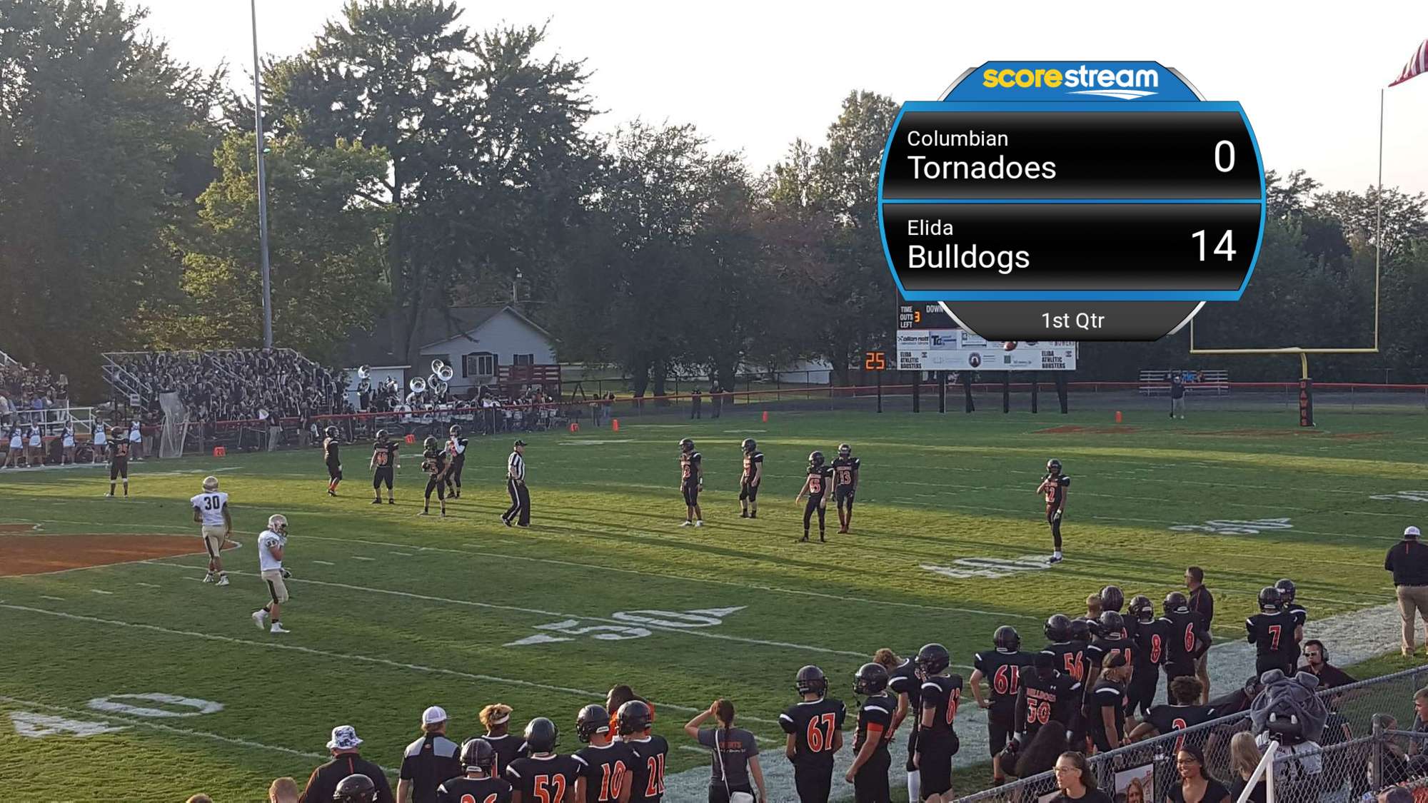 The Elida Bulldogs defeat the Columbian Tornadoes 42 to 20 ScoreStream