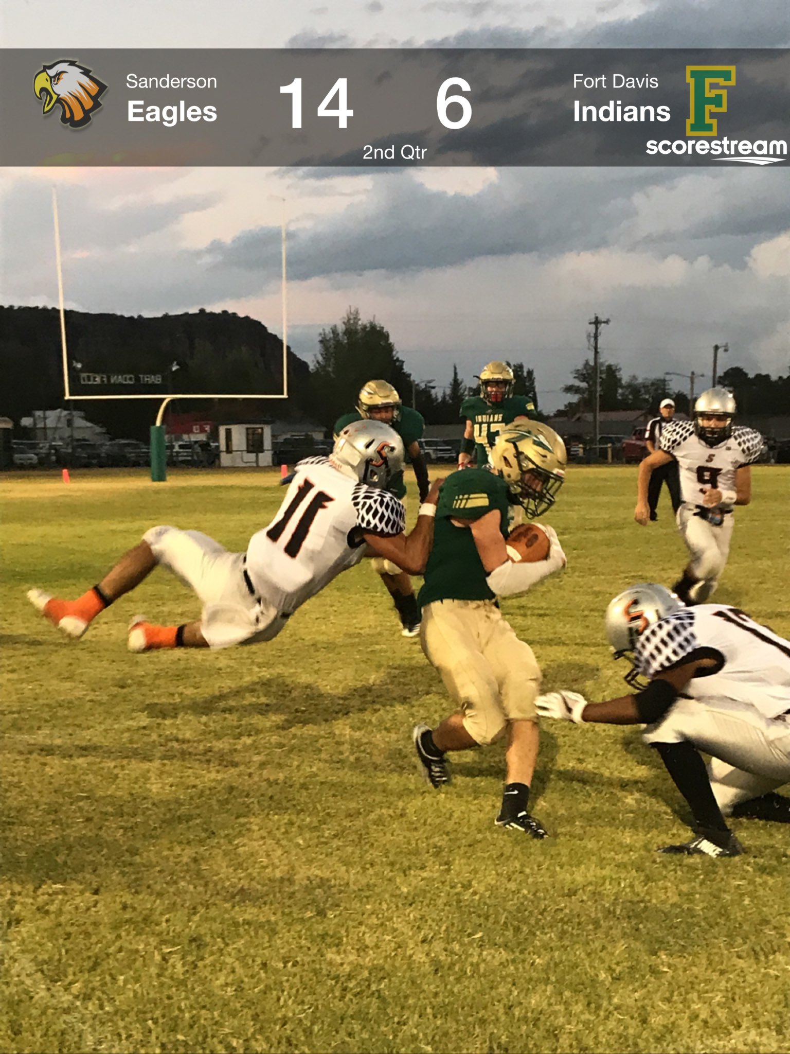 The Sanderson Eagles defeat the Fort Davis Indians 41 to 20 ScoreStream