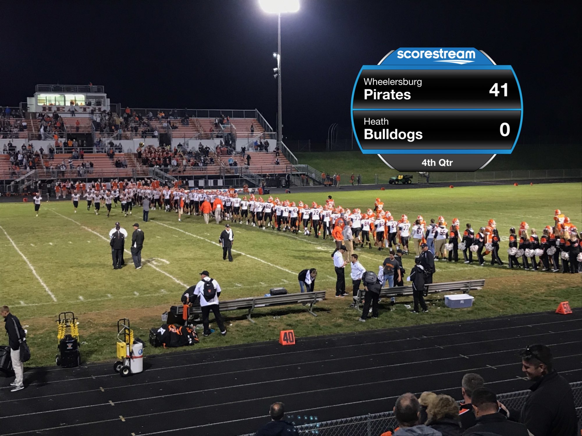 The Wheelersburg Pirates defeat the Heath Bulldogs 41 to 0 ScoreStream
