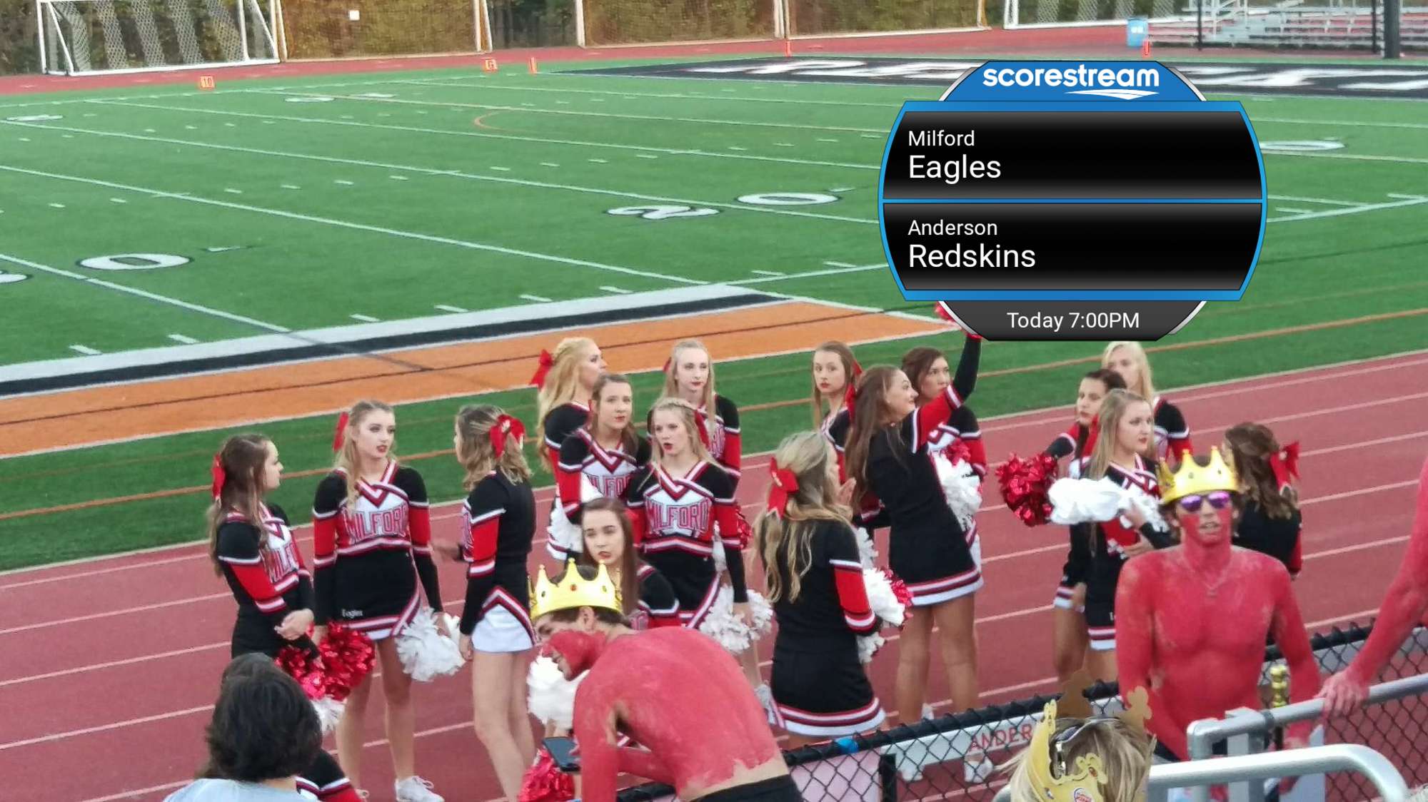 The Milford Eagles defeat the Anderson Raptors 41 to 40 ScoreStream