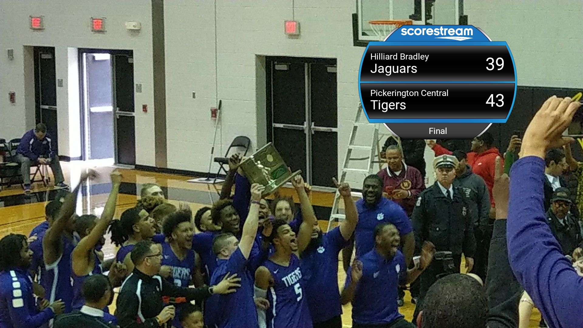The Pickerington Central Tigers defeat the Hilliard Bradley Jaguars 43