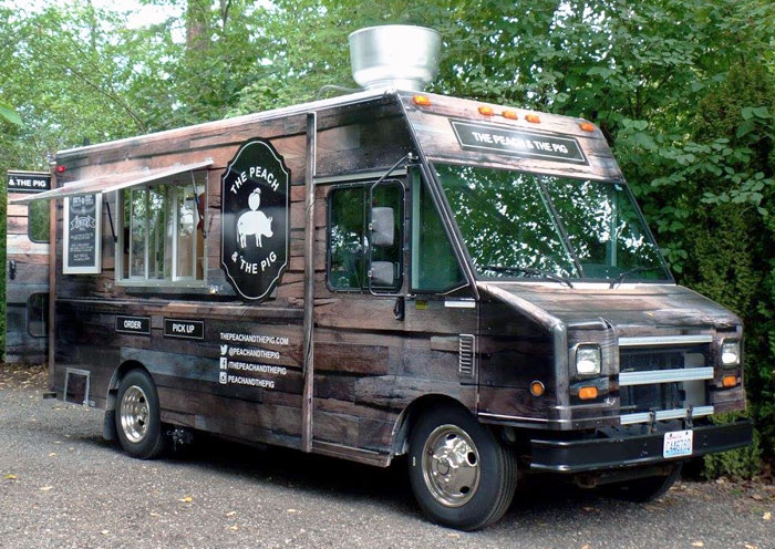 The Peach And The Pig - Food Truck Schedule - Sandwiches, American, BBQ