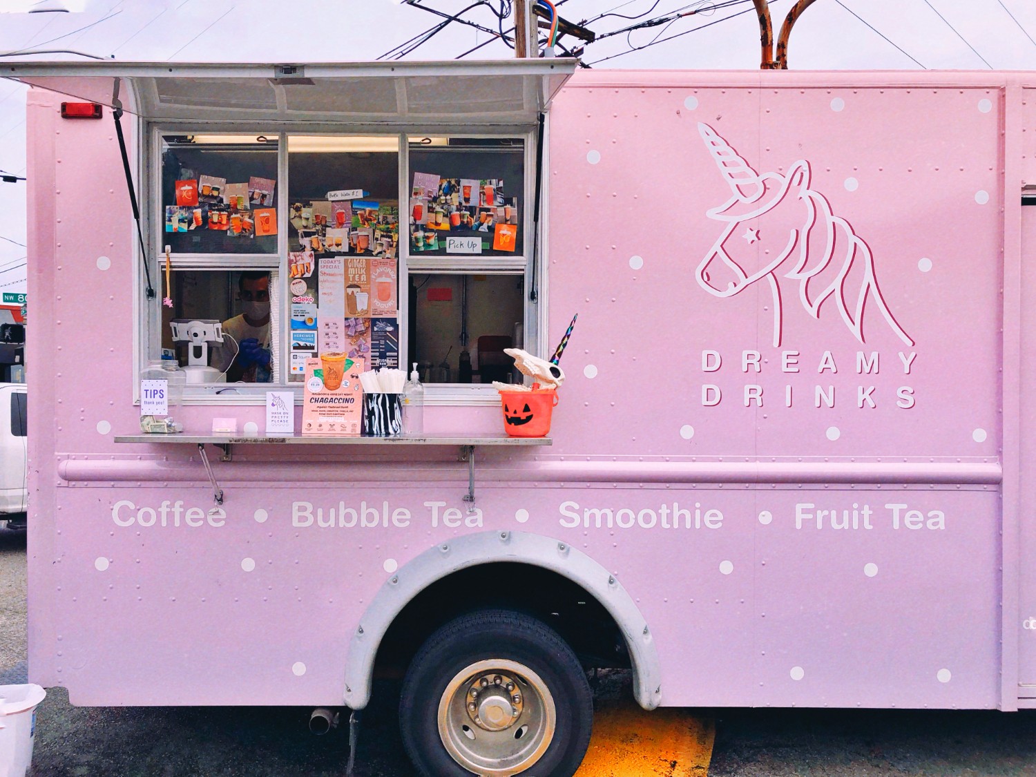 Dreamy Drinks Schedule Coffee and Tea, Smoothies and Juices, Asian