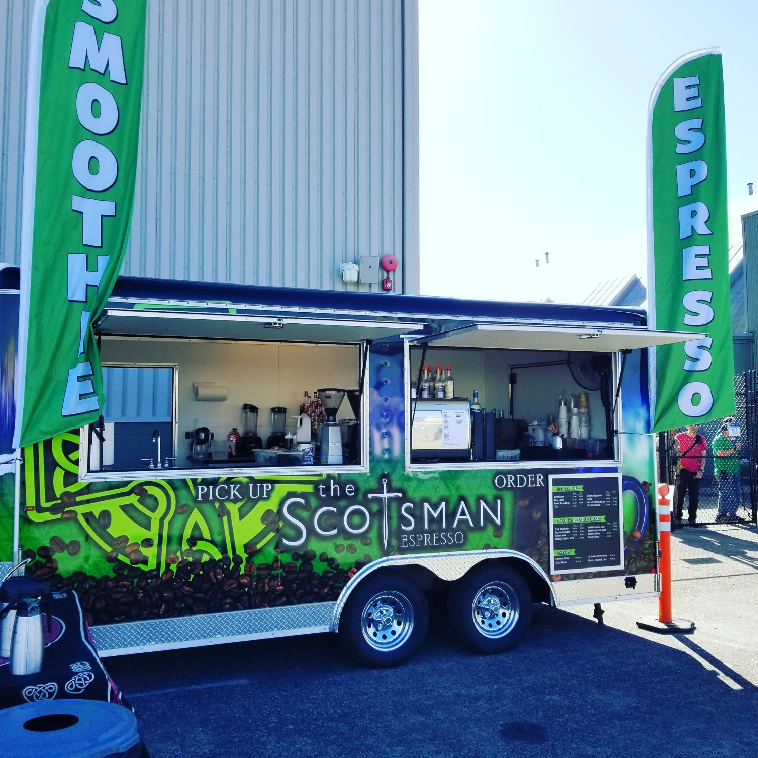 Scotsman Espresso Food Trailer Schedule Smoothies and Juices