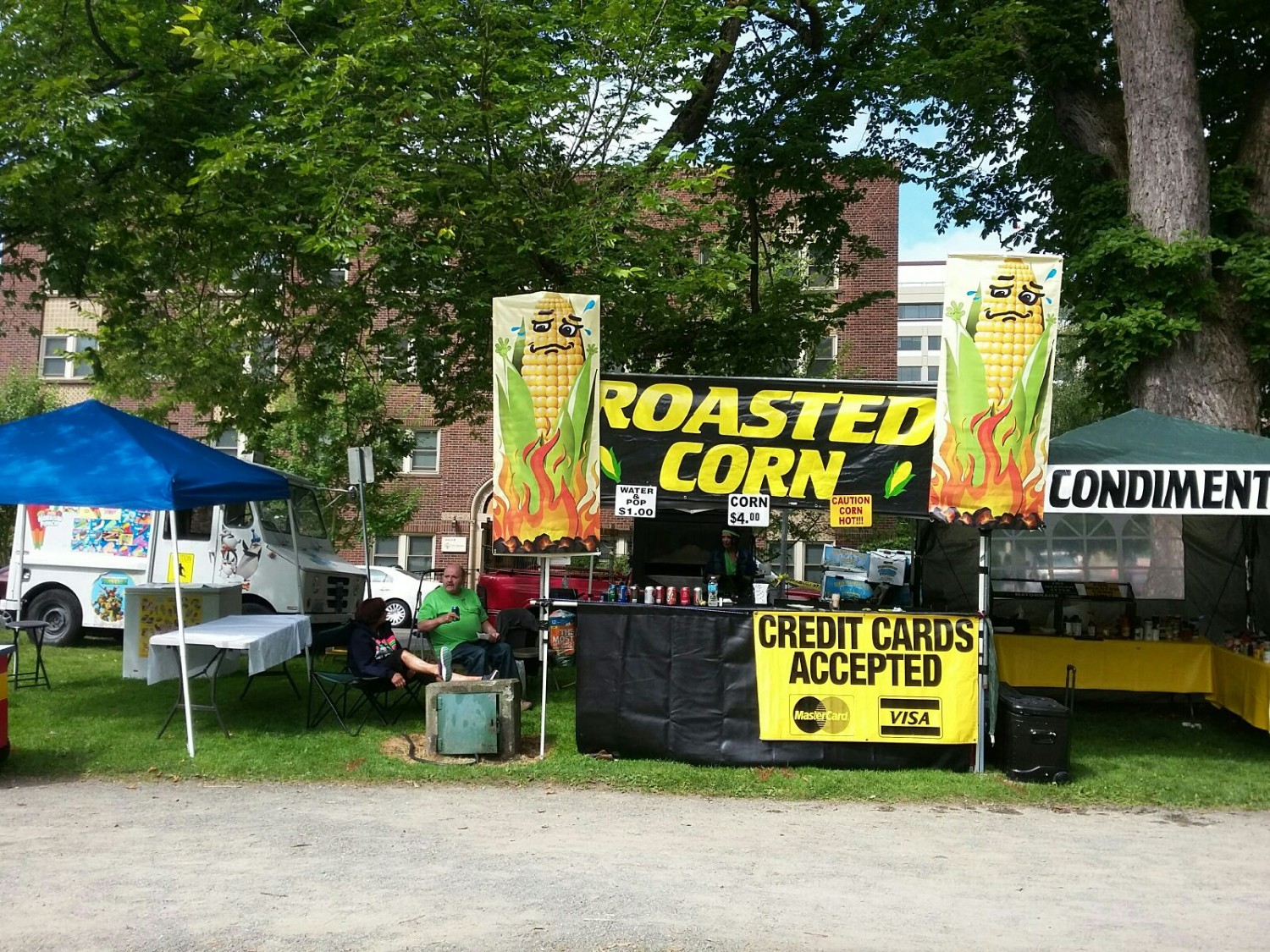 Picket Fence Corn Roasters Food Trailer Schedule American, Mexican