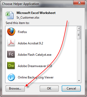 Excel Browse
