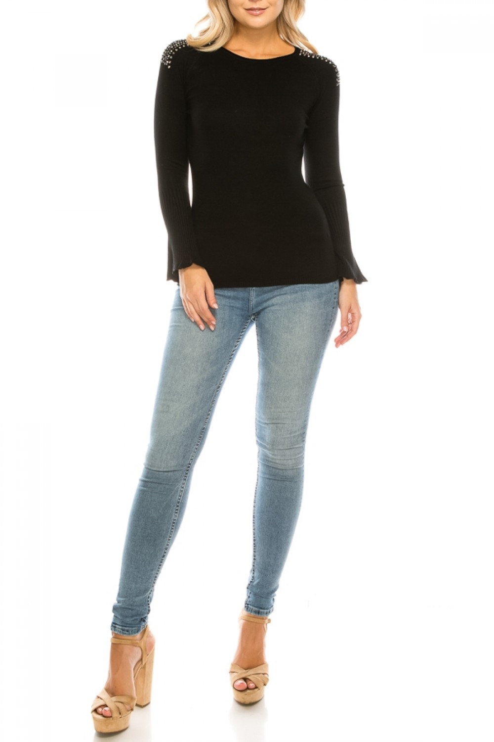 Vila milano black sweater Outlet