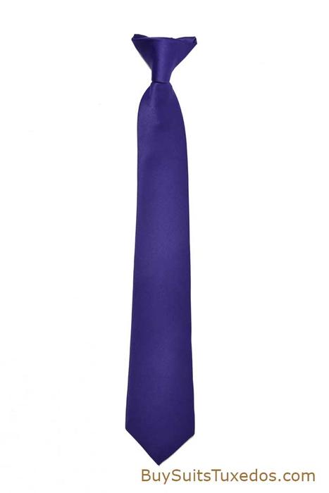 Purple Boys Pre-Tied Necktie