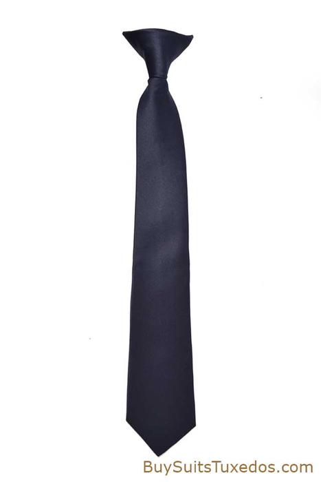 Navy Boys Pre-Tied Neck Tie
