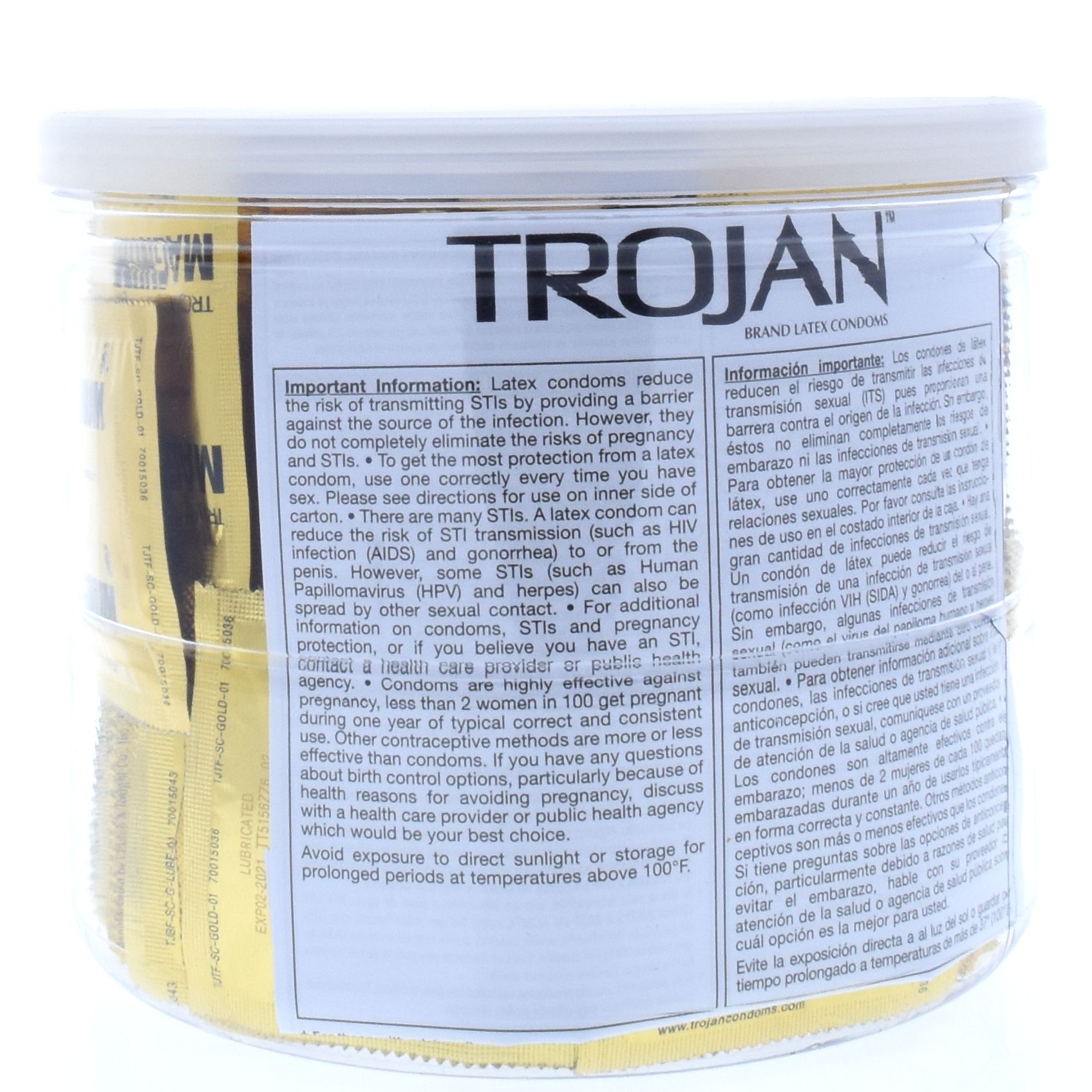 Trojan Magnum Loose Condom 100CT Jar