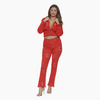 Two Piece Red Denim Set image 2