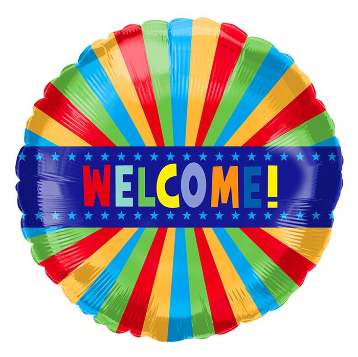 18" Welcome Mylar Balloon