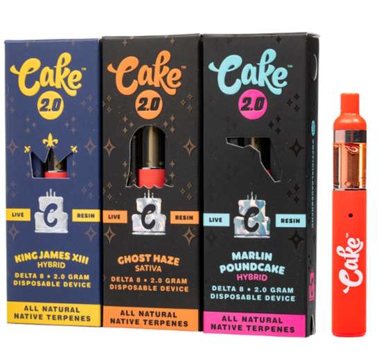 Cake Delta 8 Live Resin 2Gm 5CT Box