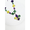 22 Inches Mardi Grass Glitter Fleur De Lis Necklace image 4