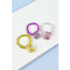 3 Pcs Kids Shinny Bear Beaded Ring Set
Pink Yellow Purple P image 4