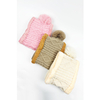 Soft Knitted Fabric With Pom Pom Hat image 3