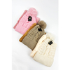 Soft Knitted Fabric With Pom Pom Hat image 2