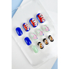 Variety 12 Easy To Use Pre Glued Nails
 
 4 Each Color image 4