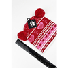 Pom Pom Heart Print Warm Soft Winter Beanie For Kids image 4