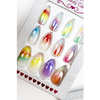 Coffin Shaped Multi Color Glossy Press On Nail image 2