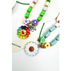 Colorful Flower Smiley Adjustable Beaded Tassel Anklet image 2