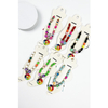 Colorful Flower Smiley Adjustable Beaded Tassel Anklet image 3