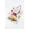 Colorful Happy Birthday Marble Effect Gift Bag image 2