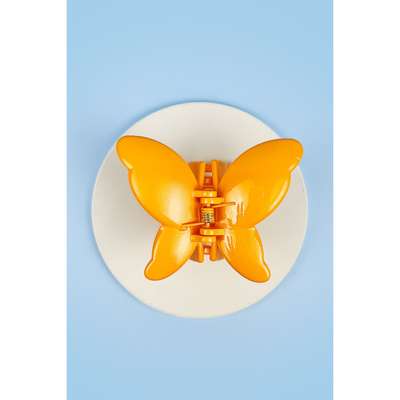 Glossy Butterfly Non Slip Stylish Hair Claw Pack Of 12
